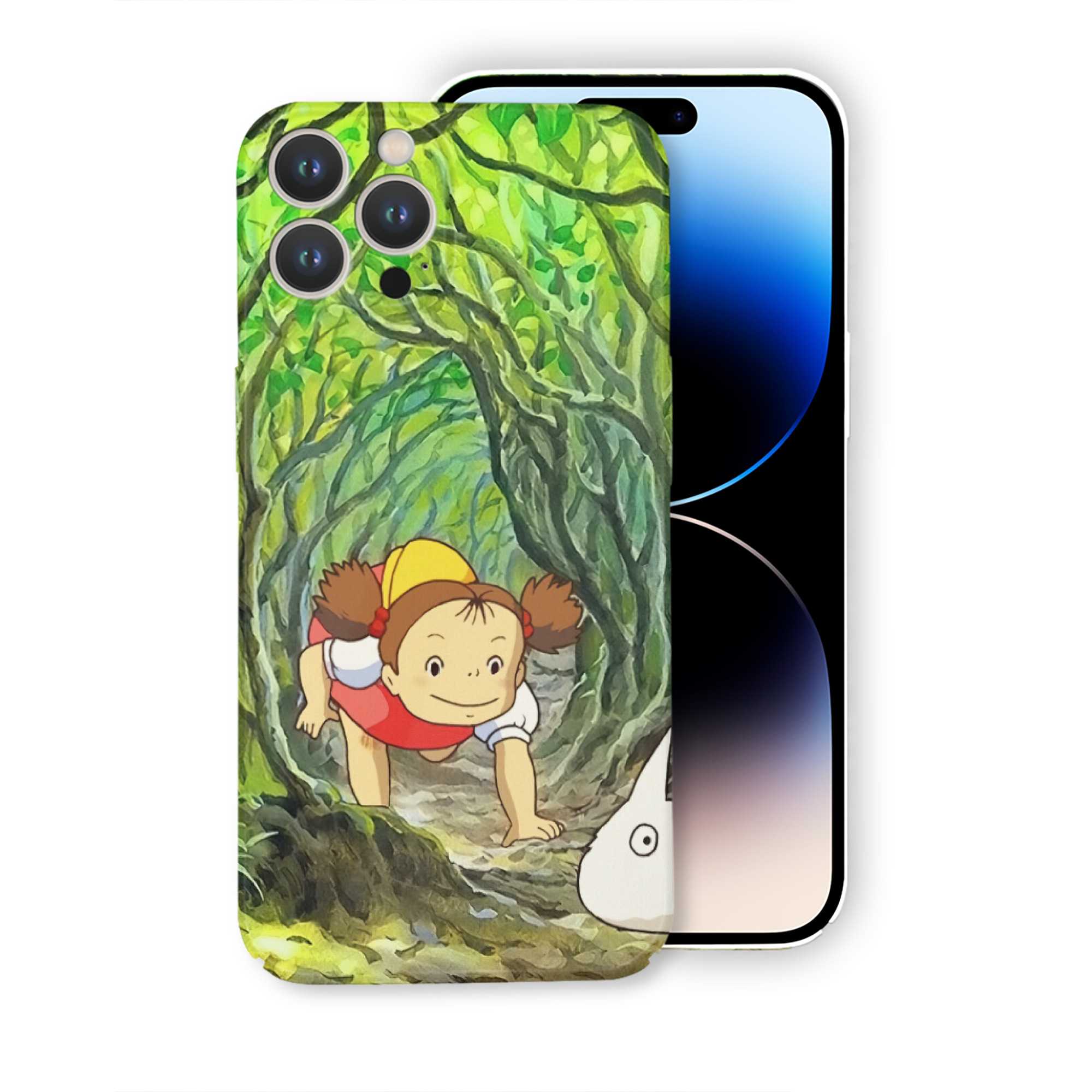 （画像用） となりのトトロ 草壁メイ 草壁サツキ My Neighbor Totoro Satsuki Kusakabe Mei Kusakabe 【iPhone 14シリーズ対応】ハードケース